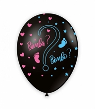 PALLONCINI 12INCH NERO BIMBA O BIMBO? 10PZ