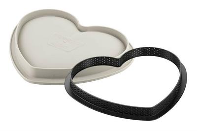 KIT TARTE MON AMOUR ANELLO CUORE + STAMPO IN SILICONE 220MM