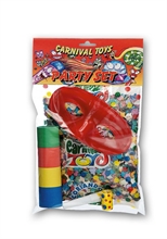 PARTYSET 1LINGUA 1BUSTA CORIANDOLI 1STELLA 1DOMINO