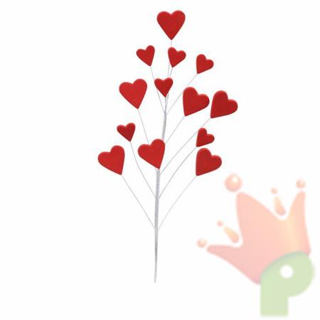 BOUQUET CUORI ROSSO CON STECCHINO