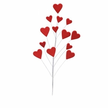 BOUQUET CUORI ROSSO CON STECCHINO