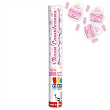 SPARACORIANDOLI BUON COMPLEANNO CAKE ROSA 30CM