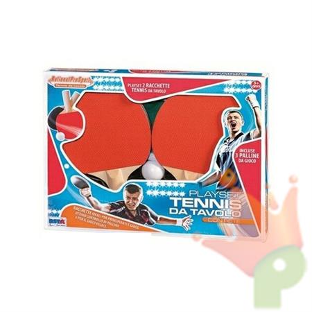 RACCHETTE PING PONG + RETE + 3 PALLINE