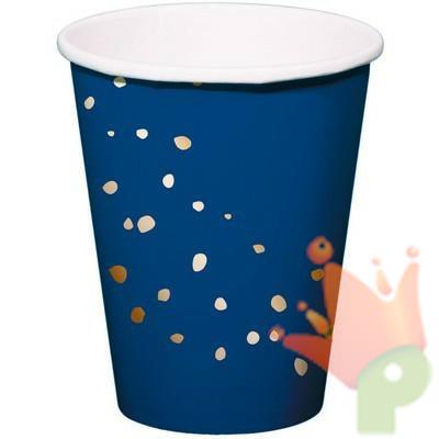 BICCHIERI CARTA 350ML ELEGANT TRUE BLUE 8PZ