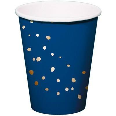 BICCHIERI CARTA 350ML ELEGANT TRUE BLUE 8PZ