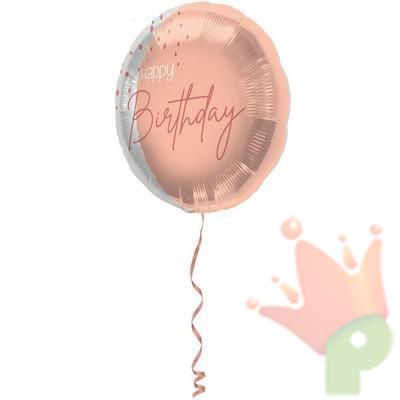 PALLONCINO MYLAR 18INCH 45CM ELEGANT LUSH BLUSH