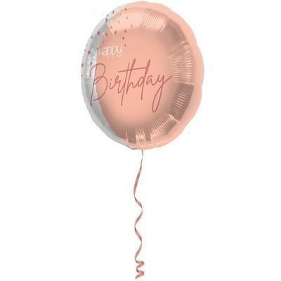 PALLONCINO MYLAR 18INCH 45CM ELEGANT LUSH BLUSH