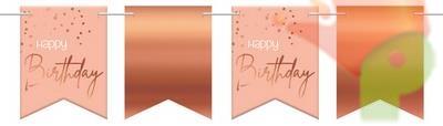 FESTONE BANDIERINE HAPPY BIRTHDAY ELEGANT LUSH BLUSH 6MT