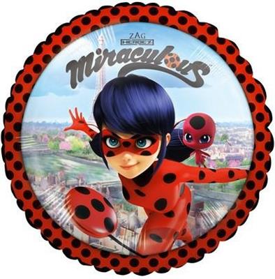PALLONCINO MYLAR 17INCH 42CM LADYBUG MIRACOULOS