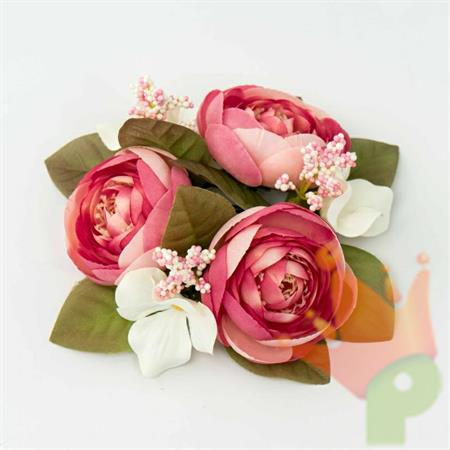 GIROCANDELA RANUNCULUS CREMA FUCSIA