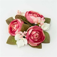 GIROCANDELA RANUNCULUS CREMA FUCSIA