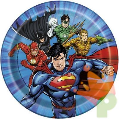 PIATTI 18CM JUSTICE LEAGUE 8PZ