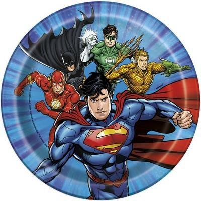 PIATTI 18CM JUSTICE LEAGUE 8PZ