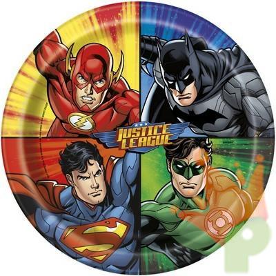 PIATTI 23CM JUSTICE LEAGUE 8PZ