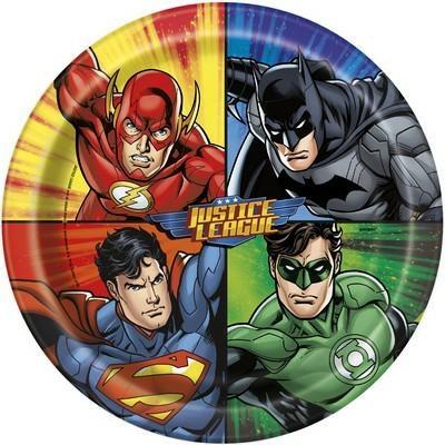 PIATTI 23CM JUSTICE LEAGUE 8PZ