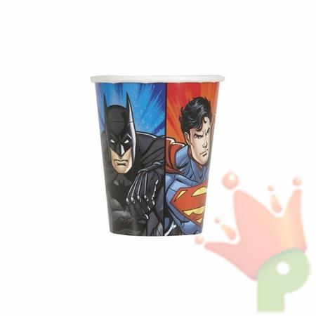 BICCHIERI 266ML JUSTICE LEAGUE 8PZ