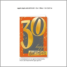 BIGLIETTO AUGURI 30 ANNI