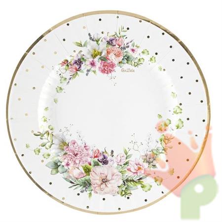 PIATTI 27CM JARDIN A POIS 8PZ