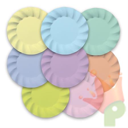 PIATTI 20CM WAVY SOFT RAINBOW 8PZ