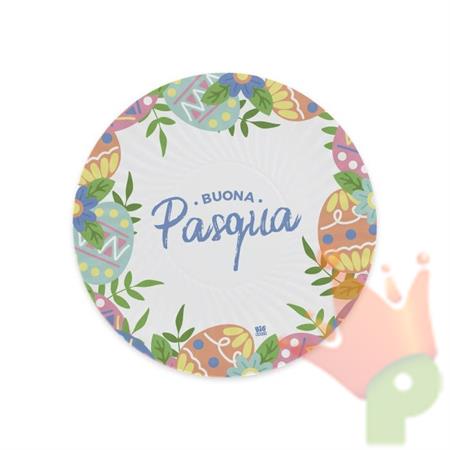 PIATTI 18CM BUONA PASQUA 8PZ