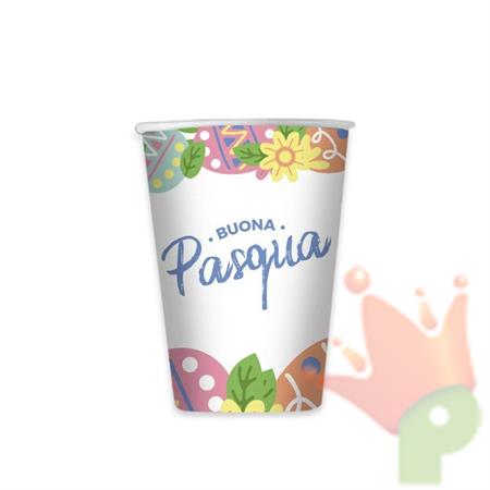 BICCHIERI 200CC BUONA PASQUA 8PZ