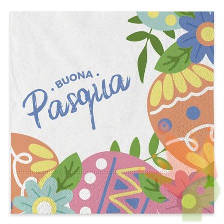 TOVAGLIOLI 33X33 BUONA PASQUA 20PZ
