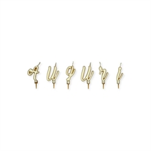 SET CANDELINE ITALIC AUGURI ORO METAL 5CM