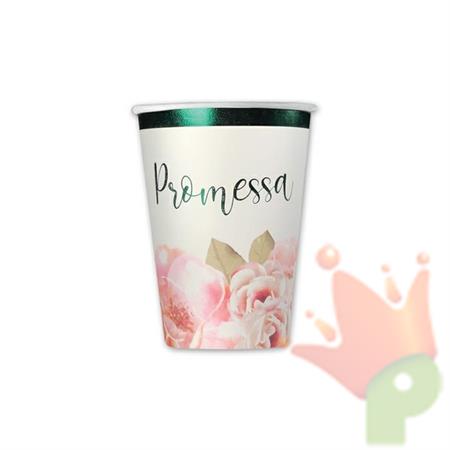 BICCHIERI 200CC PROMESSA FLORAL 8PZ