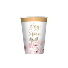 BICCHIERI 200CC OGGI SPOSI FLORAL 8PZ