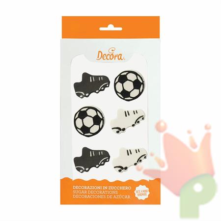 DECORAZIONI IN ZUCCHERO GOAL 6PZ