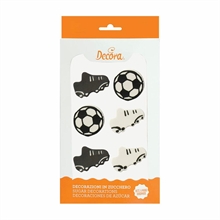 DECORAZIONI IN ZUCCHERO GOAL 6PZ