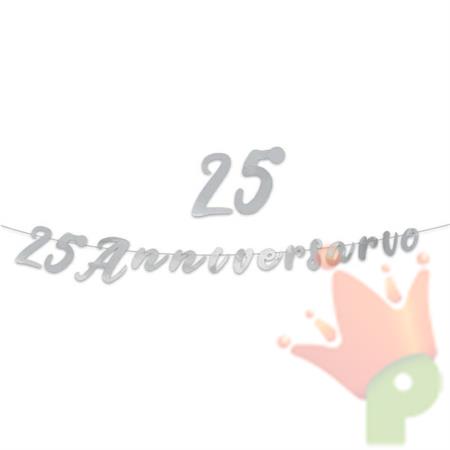 FESTONE SCRITTA 25° ANNIVERSARIO 3MT