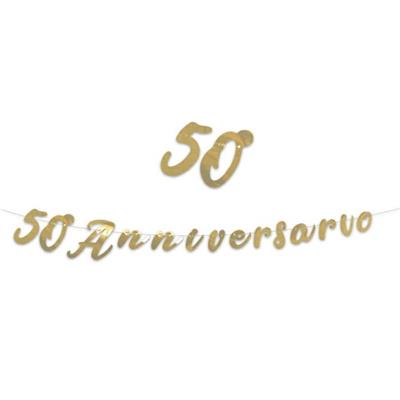 FESTONE SCRITTA 50° ANNIVERSARIO 3MT