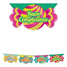 FESTONE SAGOMATO IN PLASTICA CANDY 6MT