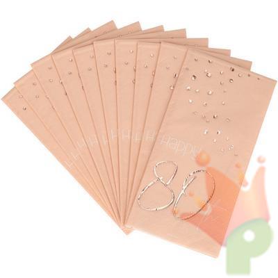 TOVAGLIOLI 33X33 ELEGANT LUSH BLUSH 80 ANNI 10PZ