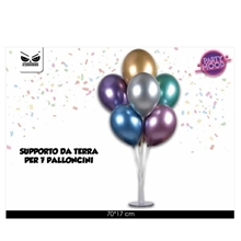SUPPORTO 7 PALLONCINI DA TERRA 6PZ