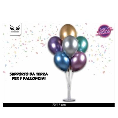 SUPPORTO 7 PALLONCINI DA TERRA 6PZ