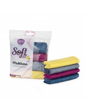 KIT MICROFIBRA MULTIUSO 4PZ