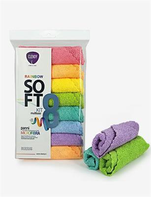 KIT MICROFIBRA MULTIUSO RAINBOW 8PZ