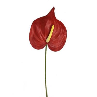 RAMO ANTHURIUM 62CM ROSSO