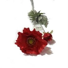 RAMO PAPAVERO 78CM ROSSO