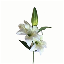 RAMO GIGLIO 77 CM CREMA