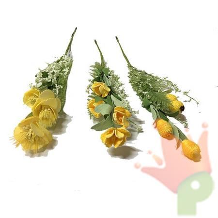 MAZZO FIORI IN FOAM GIALLO 61CM