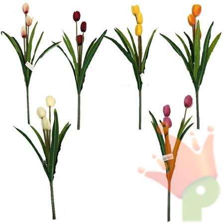 RAMETTO CON 3 MINI TULIPANI 20X50 CM