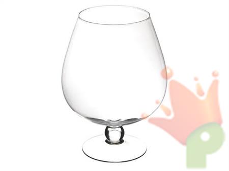 COPPA COGNAC VETRO H. 36,5 D. 27,5CM