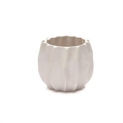 VASO CERAMICA AVORIO H.14CM D. 16CM