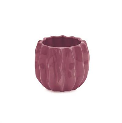 VASO CERAMICA PRUGNA H. 14CM D. 16CM