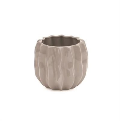 VASO CERAMICA TORTORA H. 14CM D. 16CM