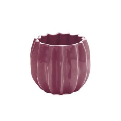 VASO CERAMICA PRUGNA H. 16CM D. 18CM