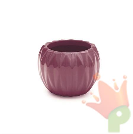 VASO CERAMICA PRUGNA H. 13CM D. 17CM